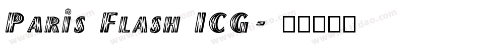 Paris Flash ICG字体转换